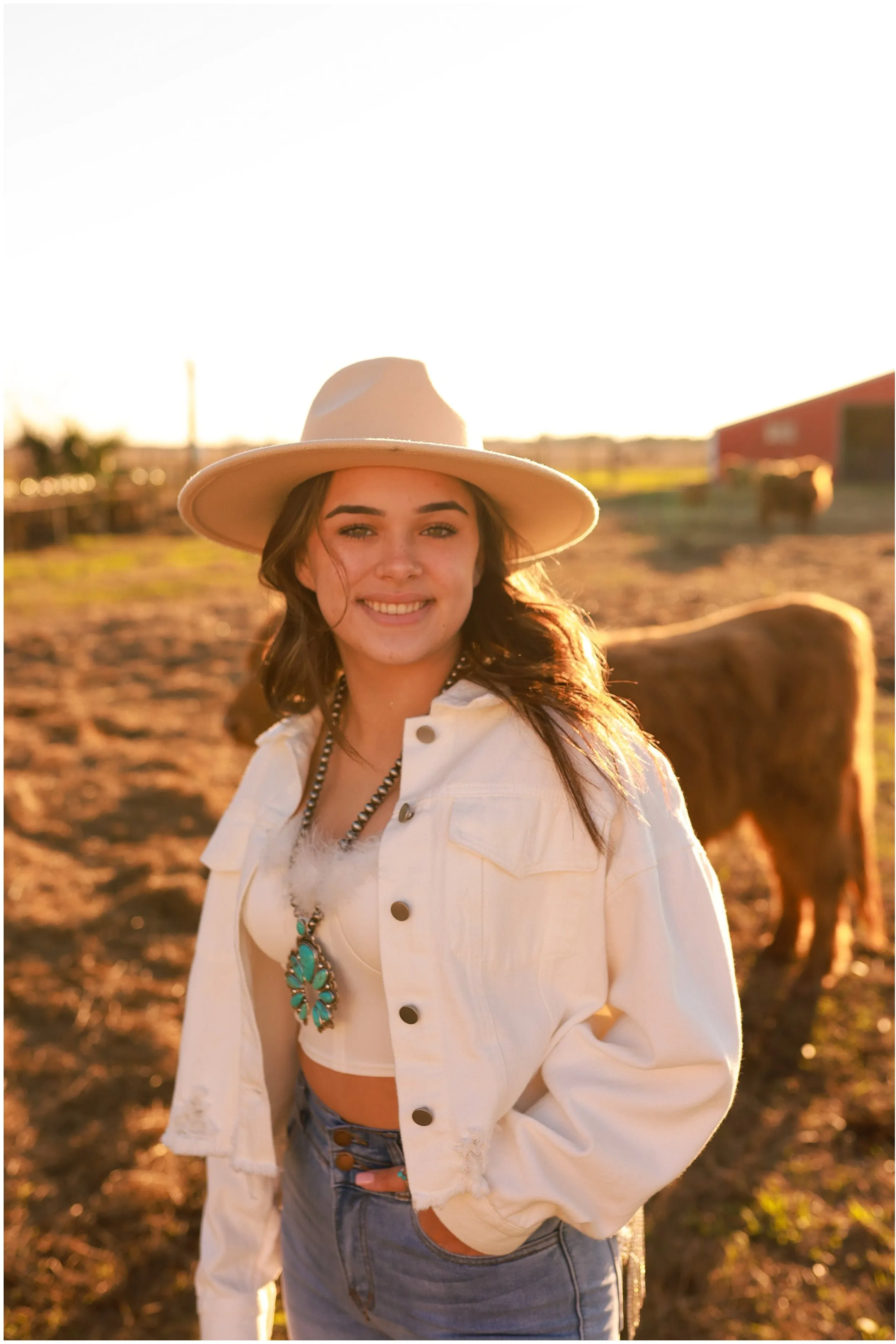 Rhinestone Fringe Denim Jacket