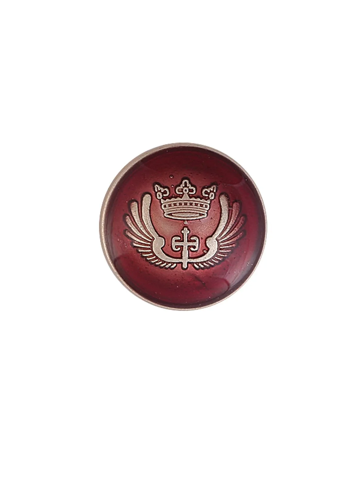 Round Shape Engraved Design Lamination Shank Metal Button