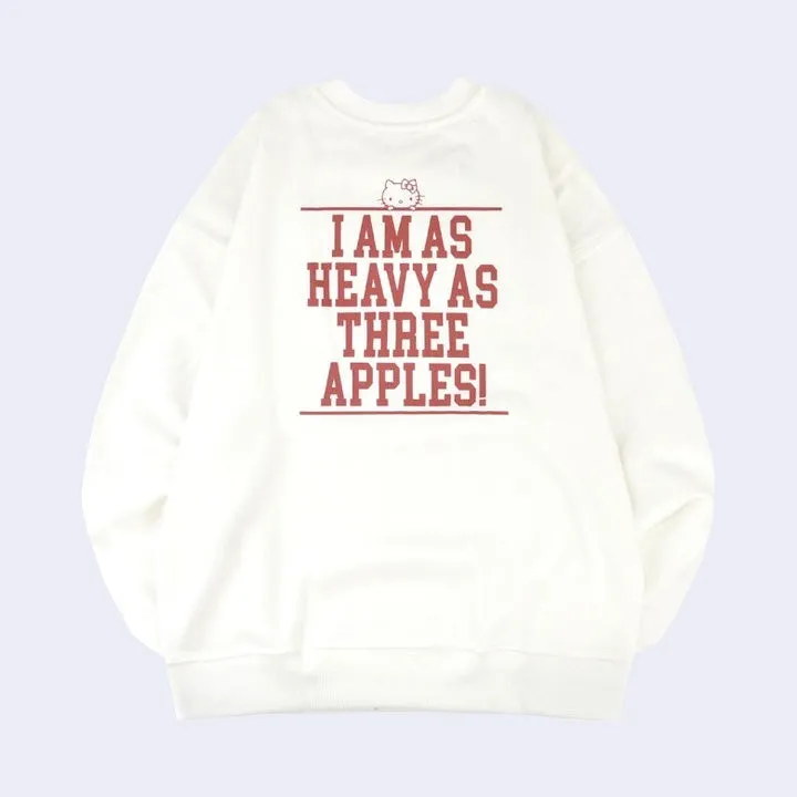 Sanrio - Hello Kitty Apple Sweatshirt (White)