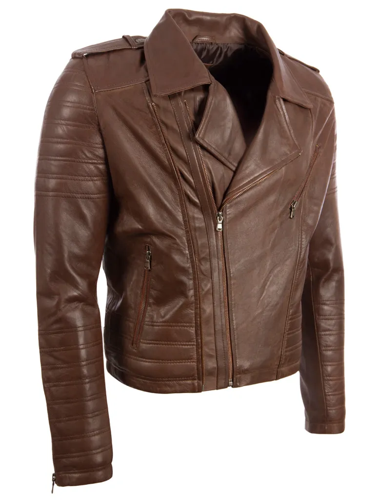 SDTM Men’s Biker Jacket - Black - Cocoa