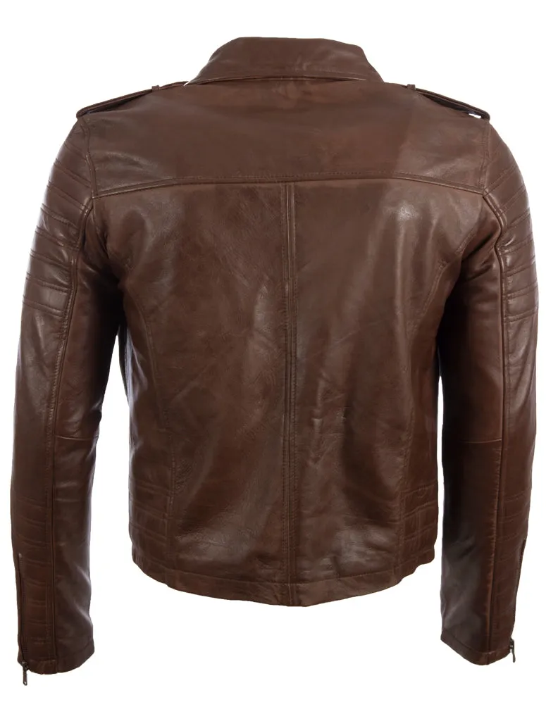 SDTM Men’s Biker Jacket - Black - Cocoa