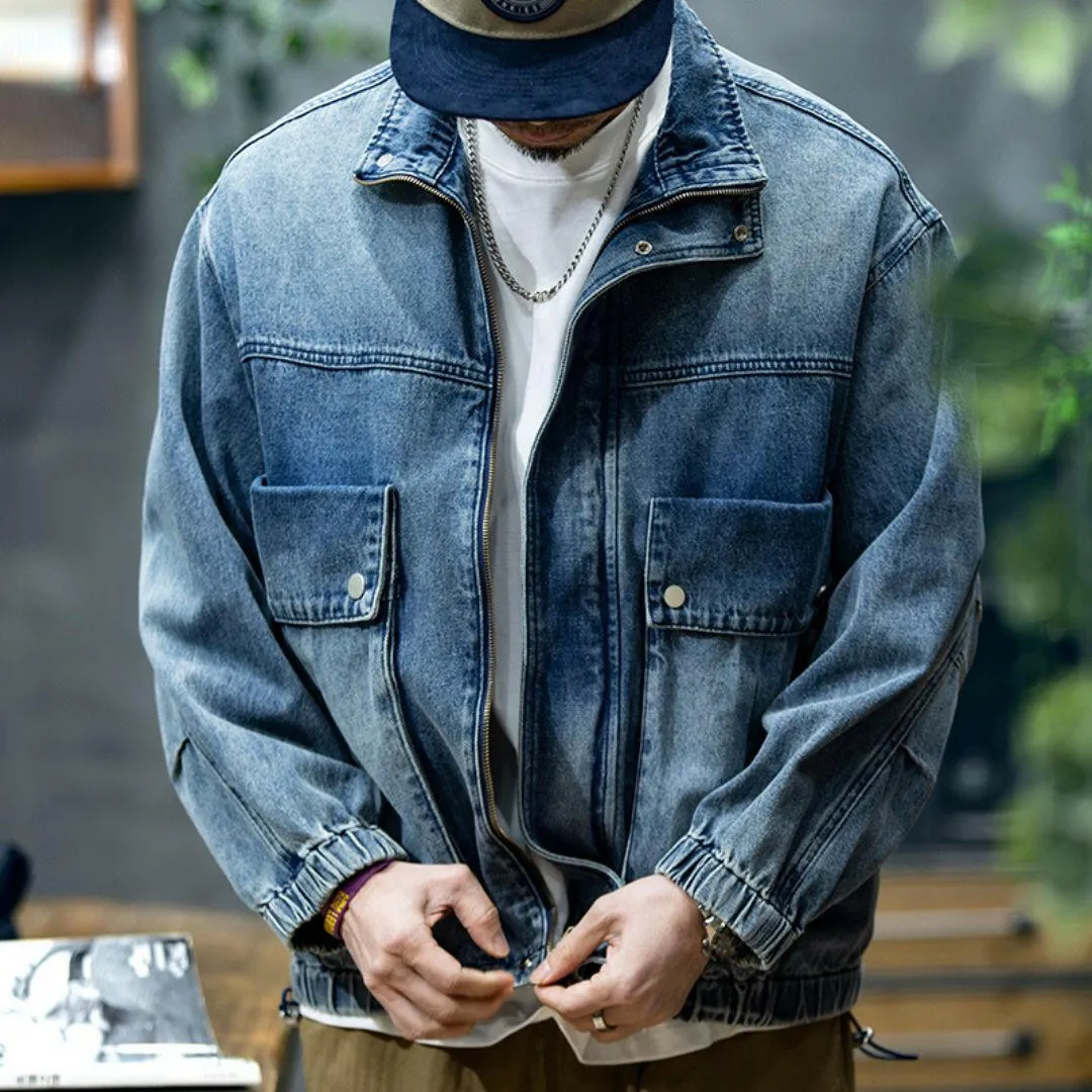Spring Retro Denim Jacket Men's P0763