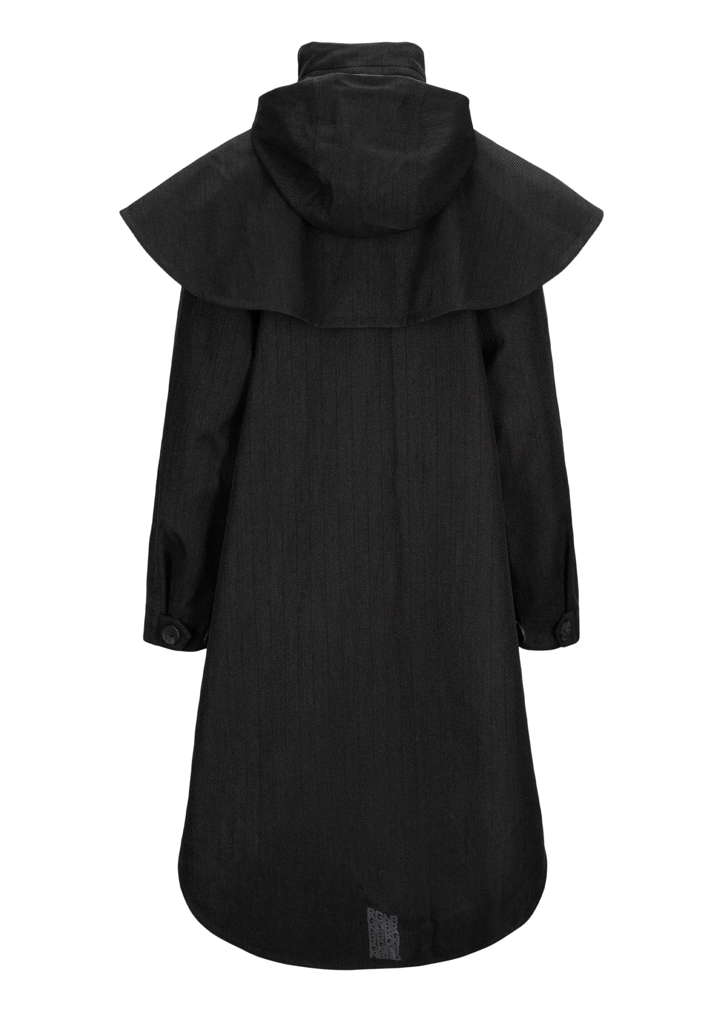 Tyfon Coat - Black Tweed