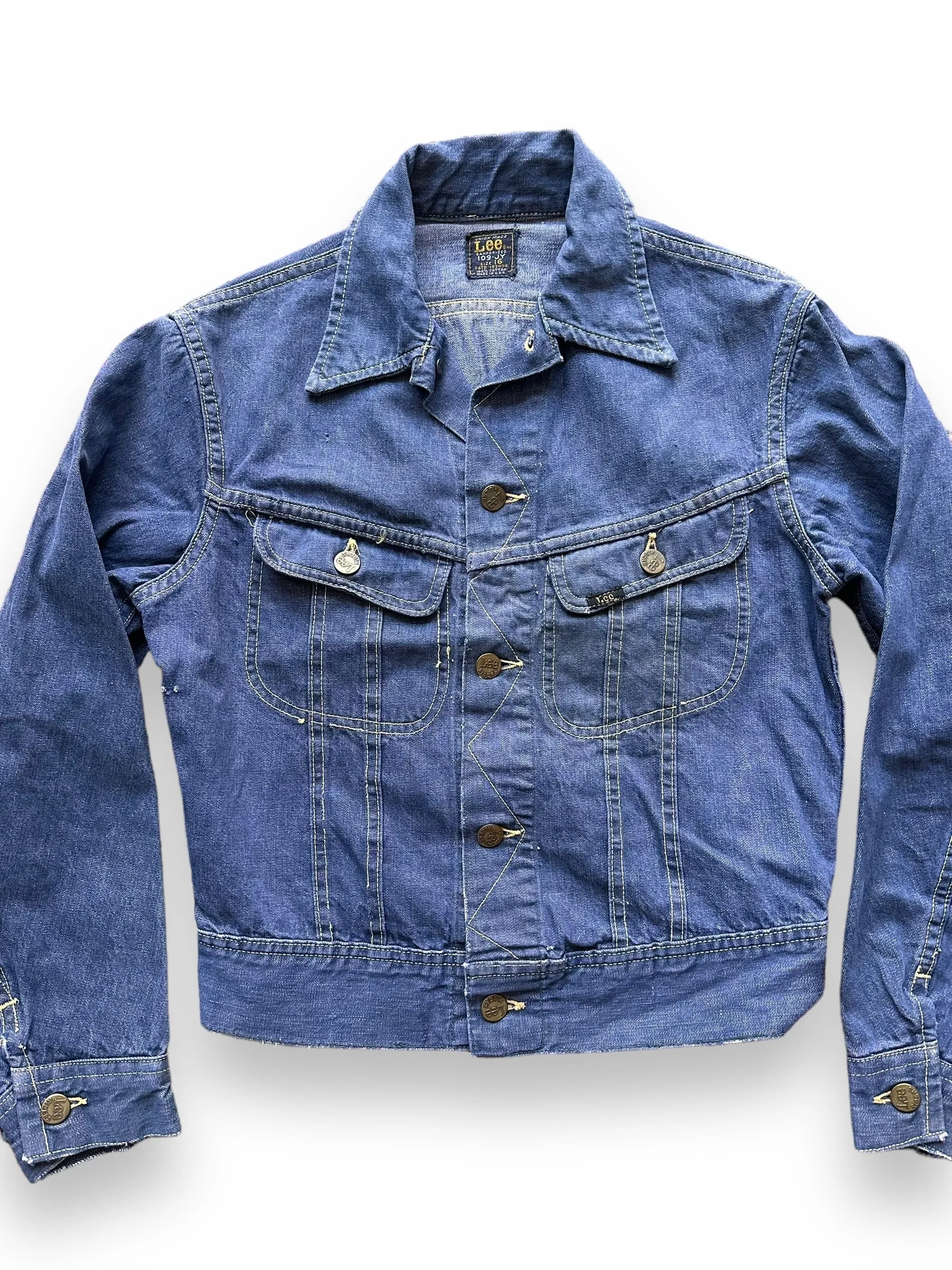 Vintage Lee 109-JY Youth Denim Jacket SZ 16
