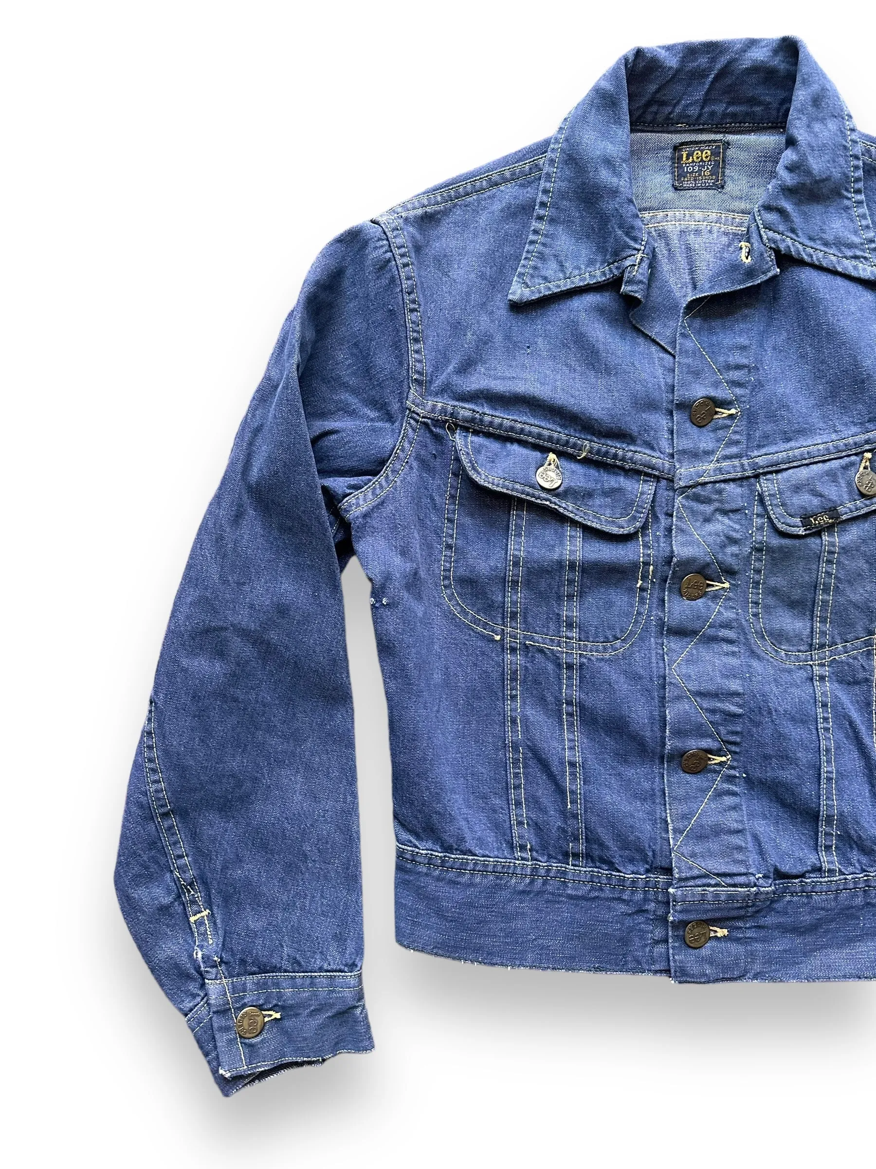 Vintage Lee 109-JY Youth Denim Jacket SZ 16