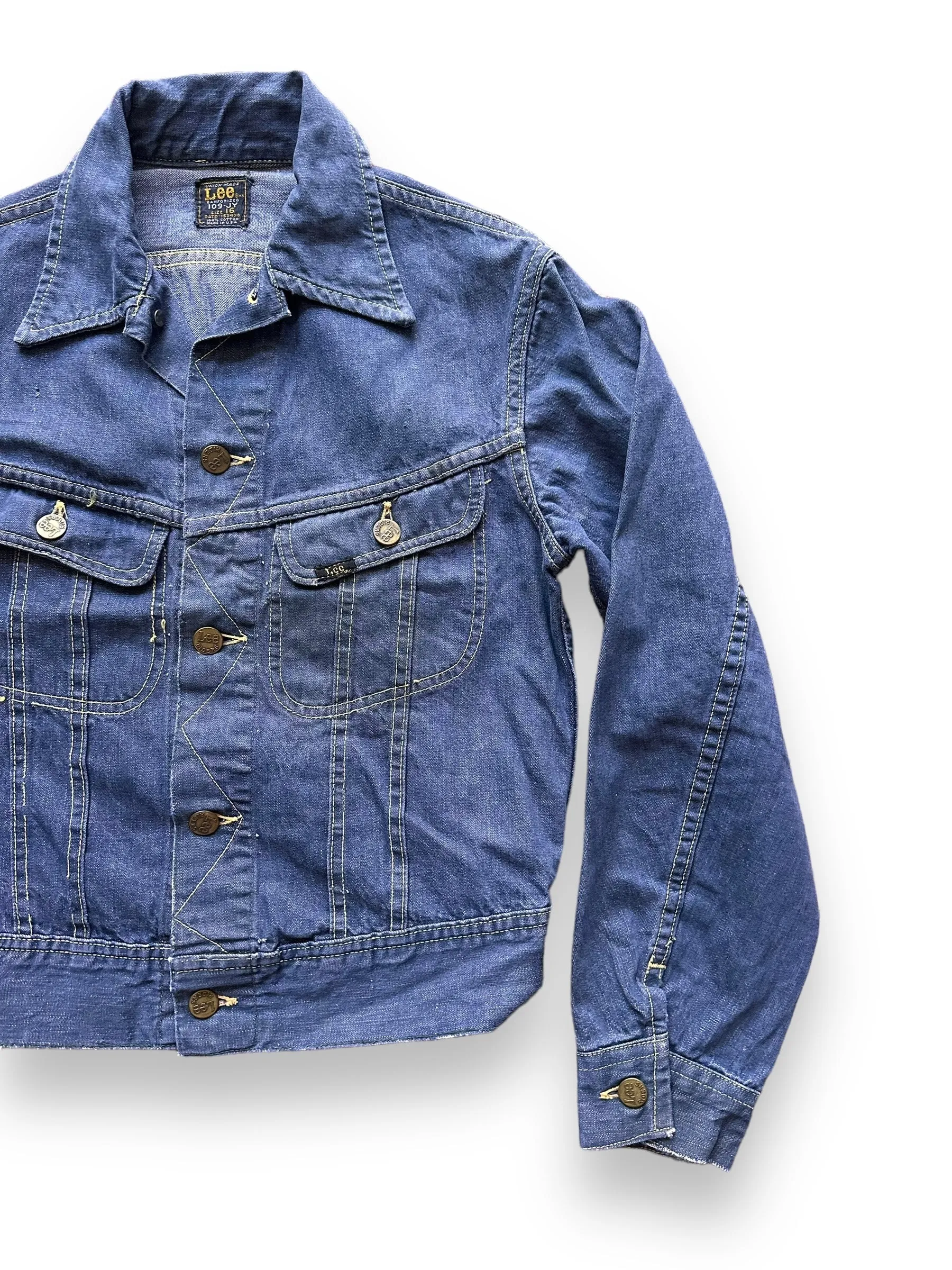 Vintage Lee 109-JY Youth Denim Jacket SZ 16