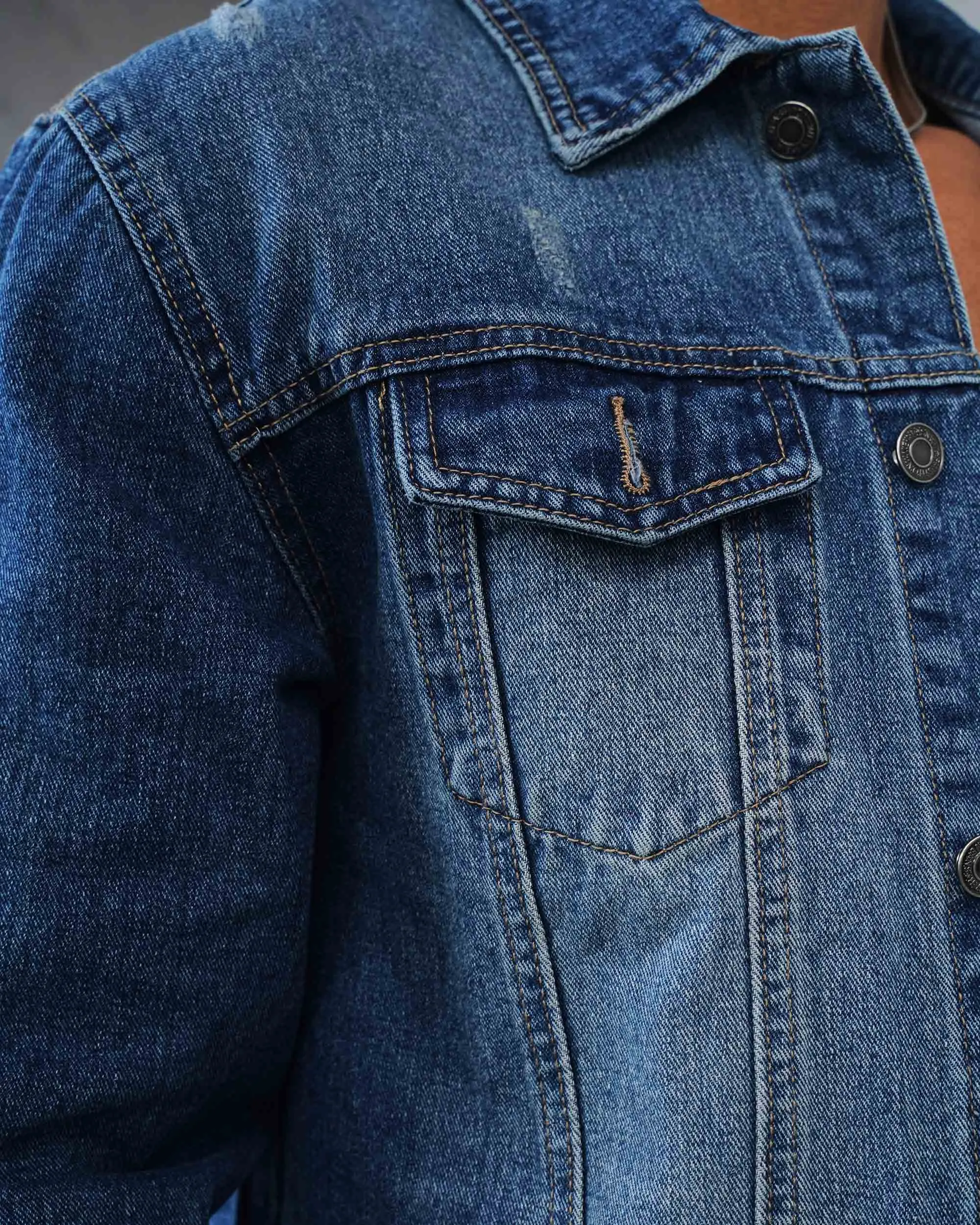 Washed Blue Denim Jacket