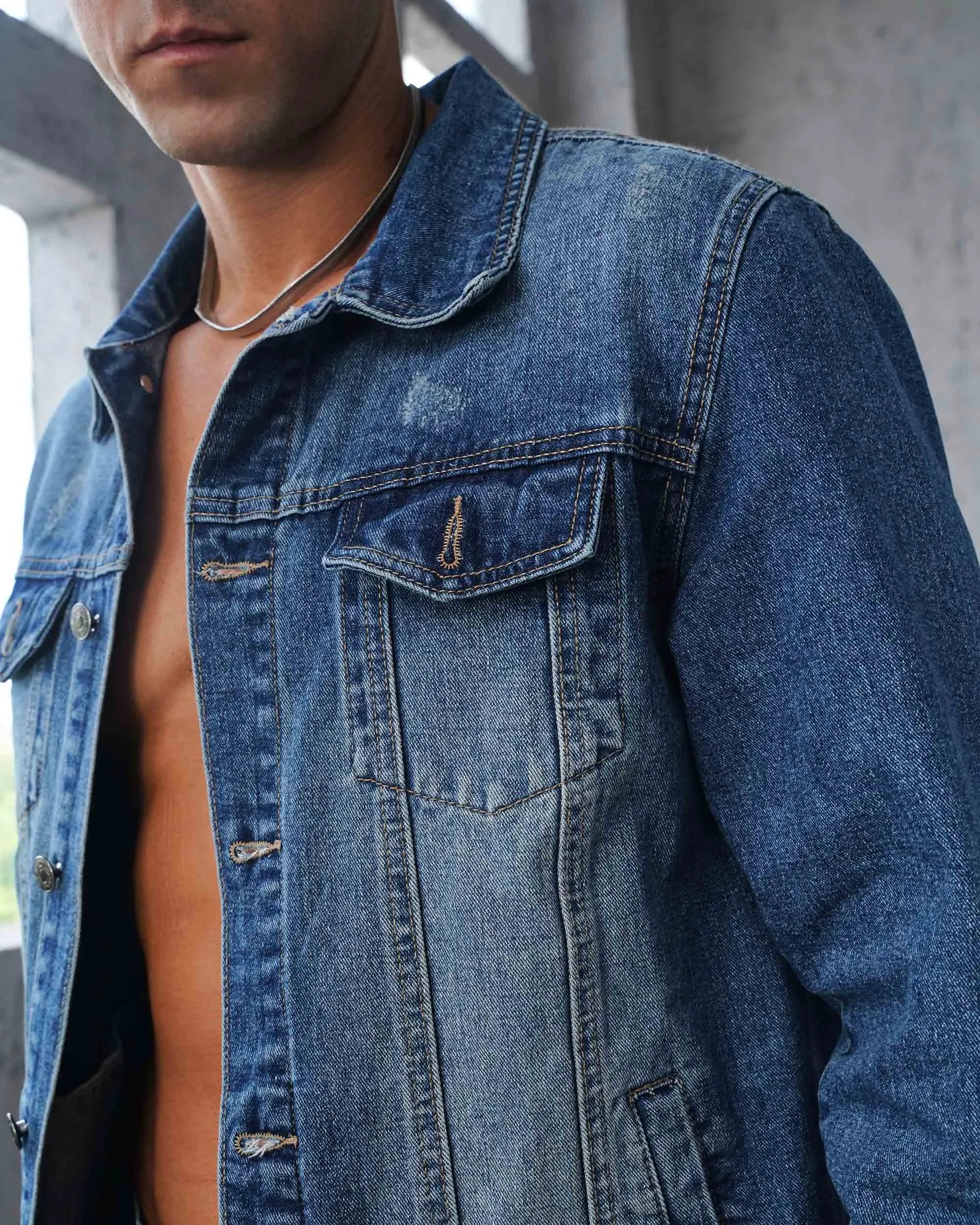 Washed Blue Denim Jacket