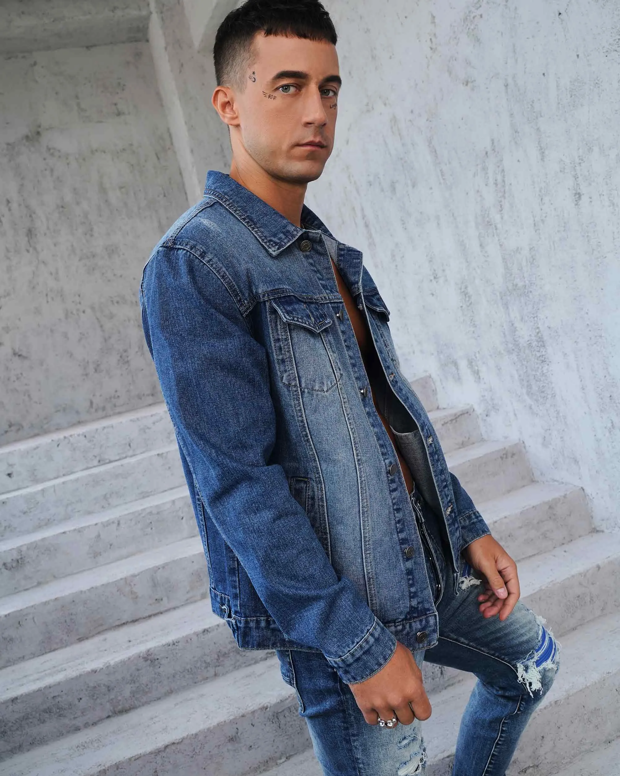 Washed Blue Denim Jacket