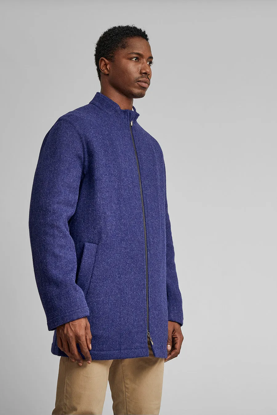 Winston Coat Baby Alpaca & Wool Color Niagara