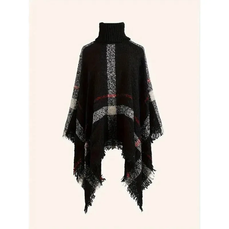 Winter Women Loose Striped Coat Jacket Plus Size