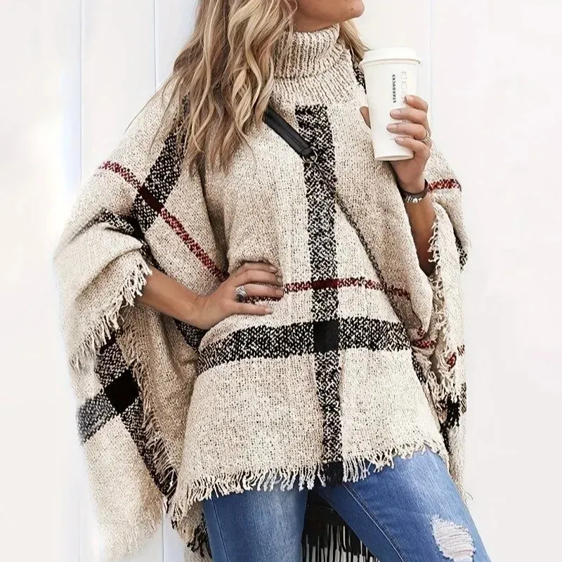 Winter Women Loose Striped Coat Jacket Plus Size