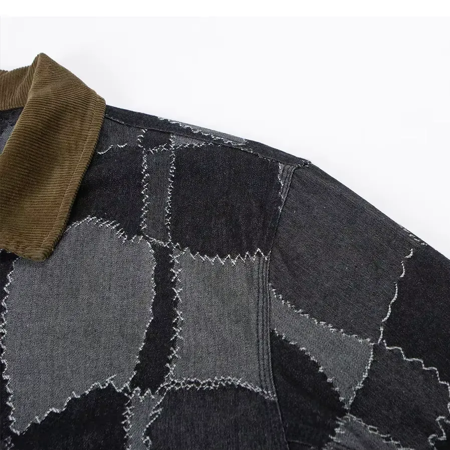 'Wonderland' Patchwork Denim Jacket