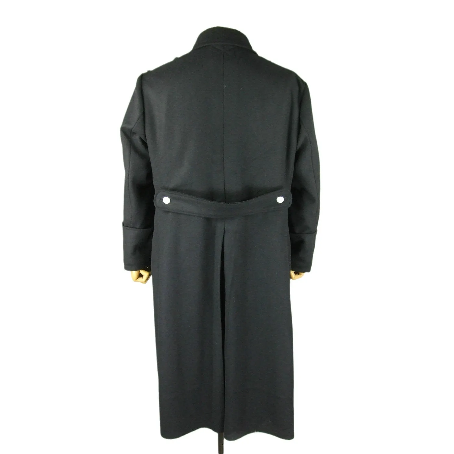 WW2 German Elite Enlisted Black Wool Greatcoat Overcoat
